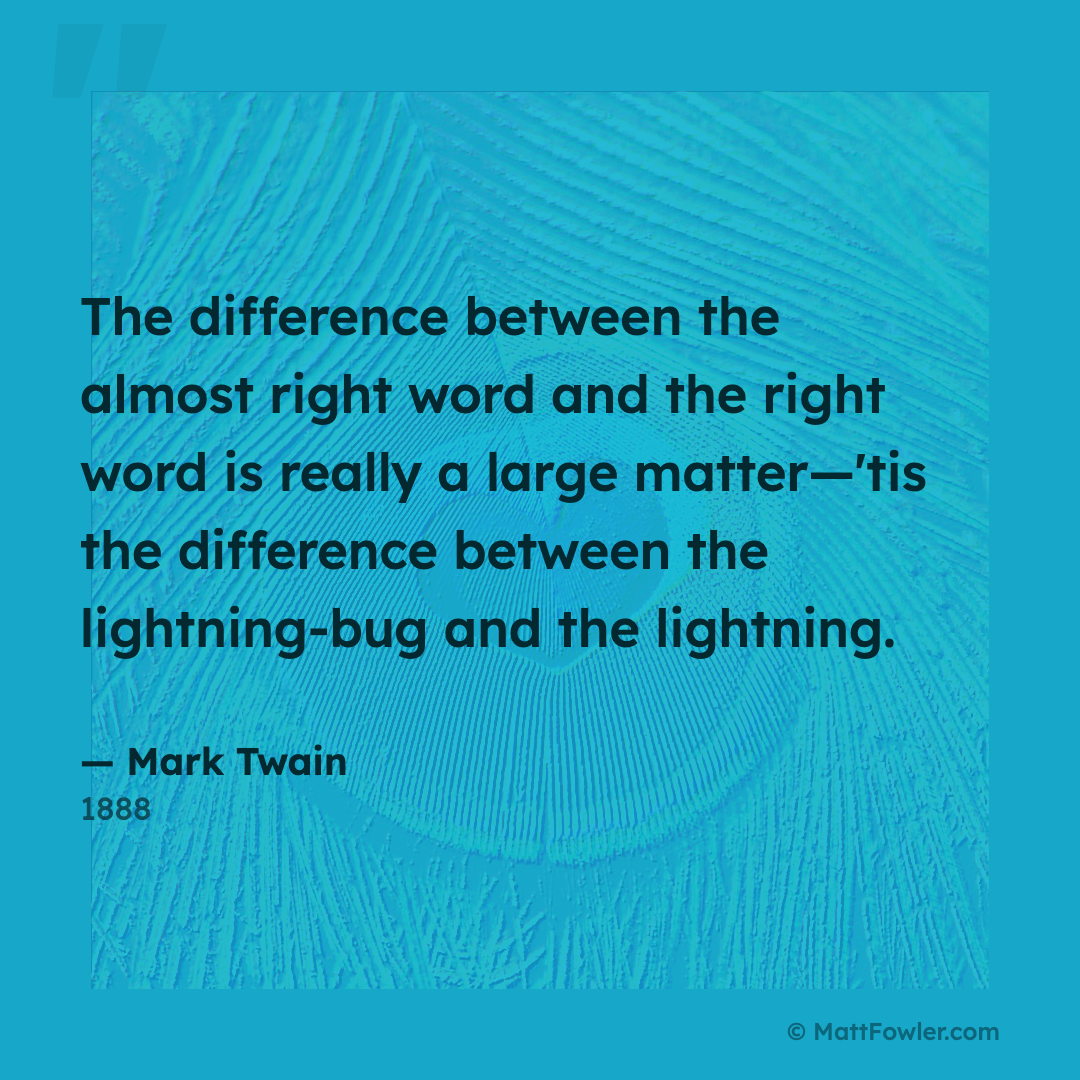 Lightning and the Lightning-Bug: Twain in 1888