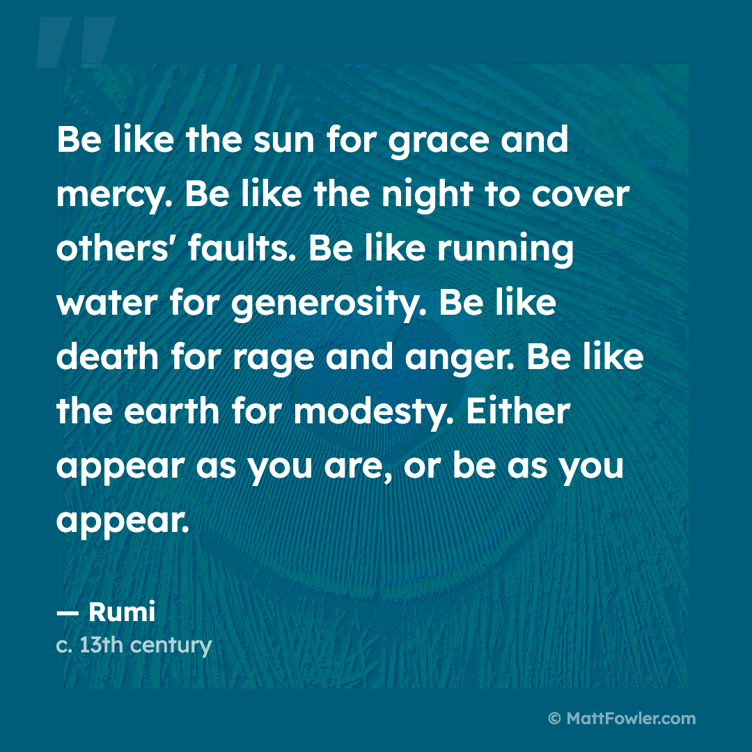 Be Like the Sun: Rumi on Grace